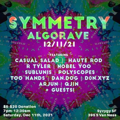 Symmetry Algorave Poster